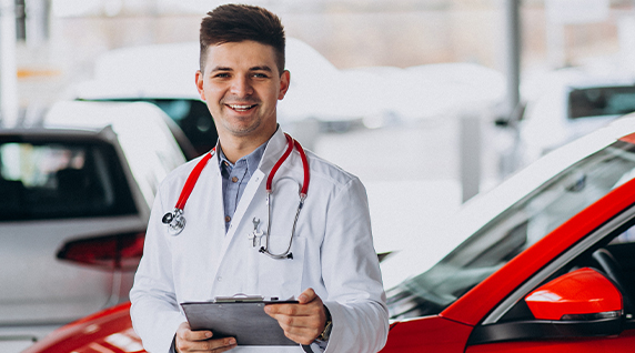 Скидка 10% на автомобиль для медицинского работника